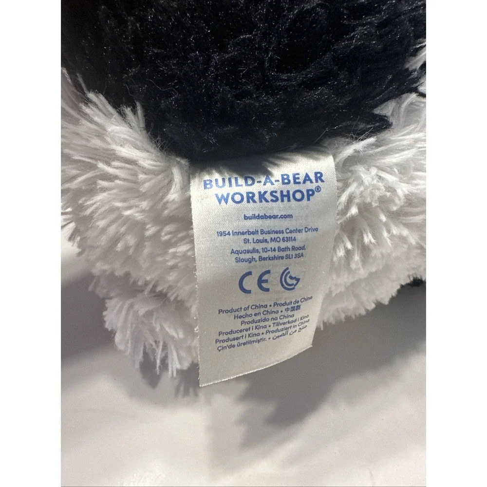 Build a Bear Black and White Panda Bear Brown‎ Paws Plush 13